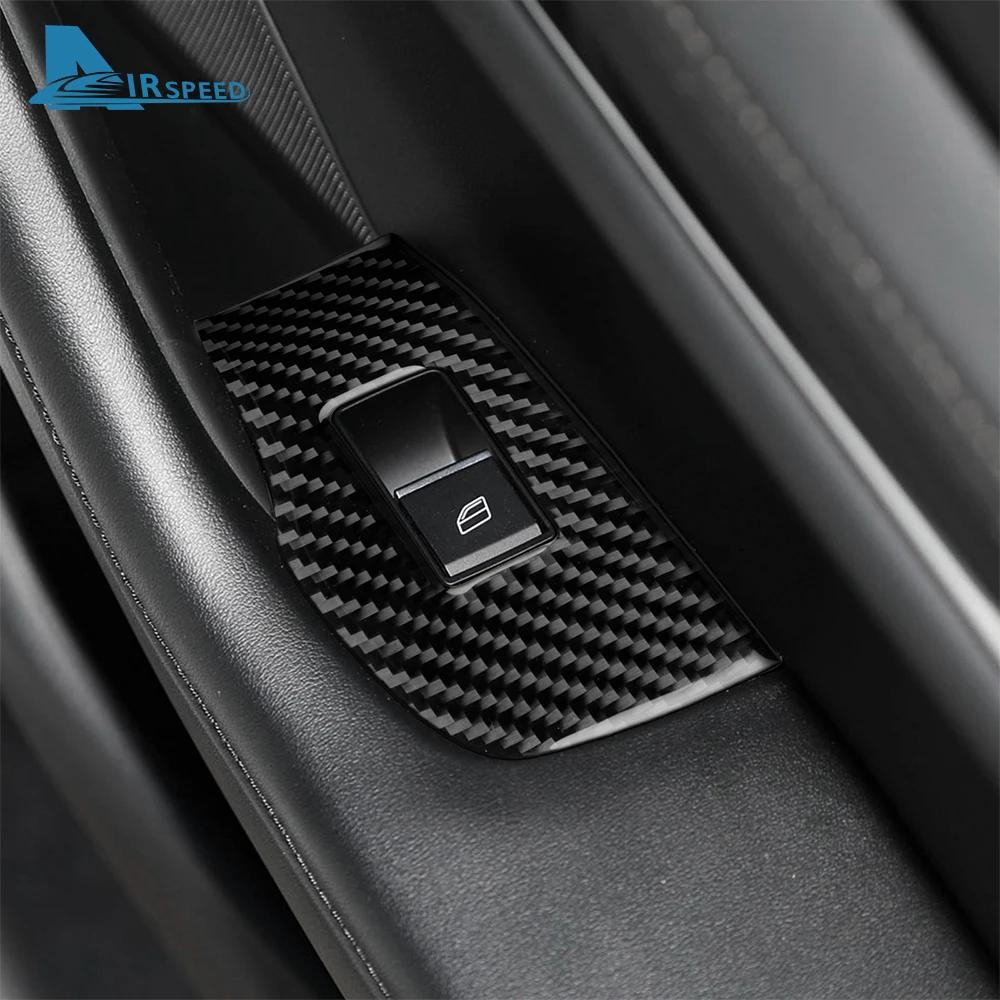 For Mazda 3 Axela 2019 2020 2025 2025 2025 2025 2025 Car Rear Door Window Lifting Frame Panel Real Soft Carbon Fiber Sticker
