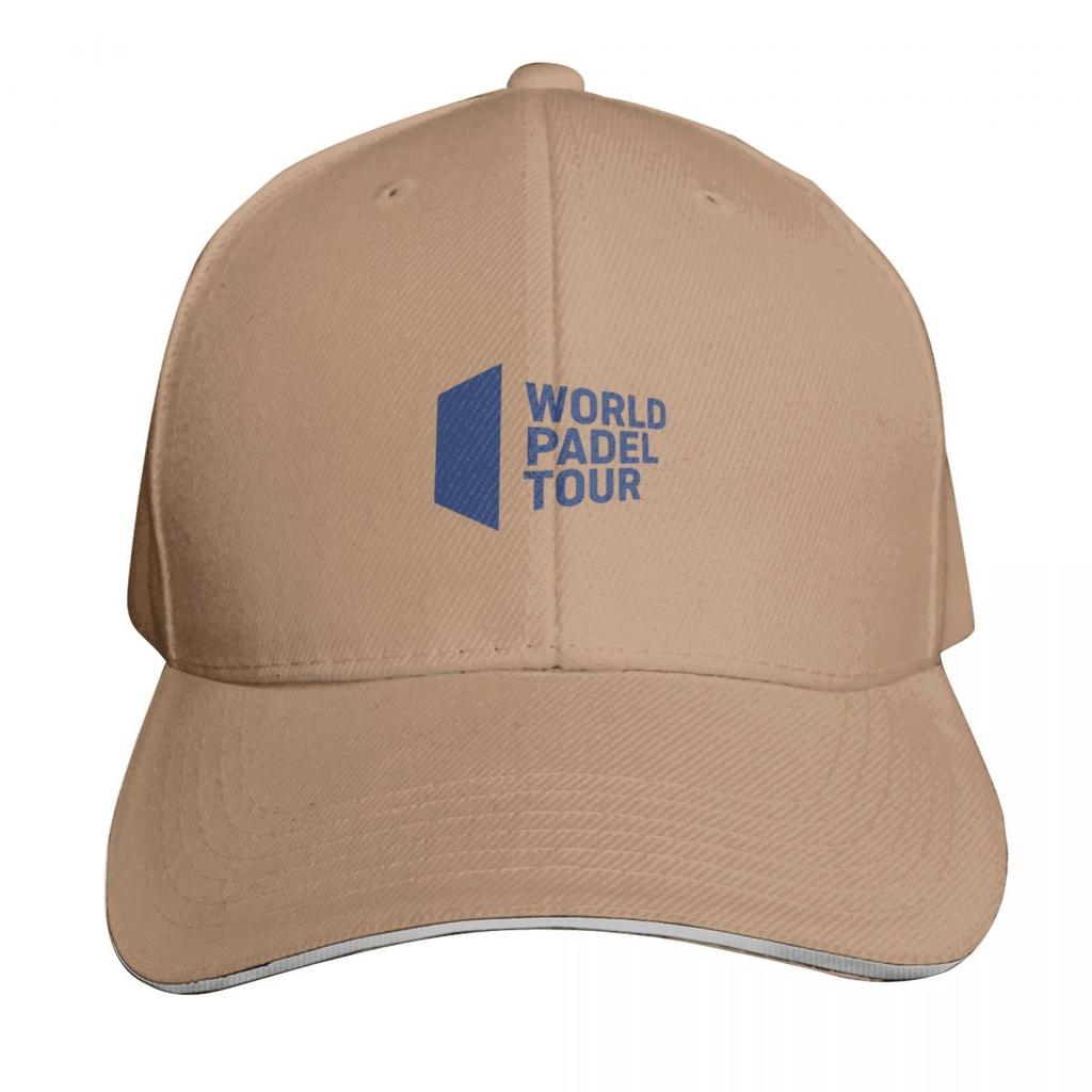 World padel tour logo blue Baseball Cap Curved Brim Classic Fit Low Profile Unstructured Unisex for Unisex Women