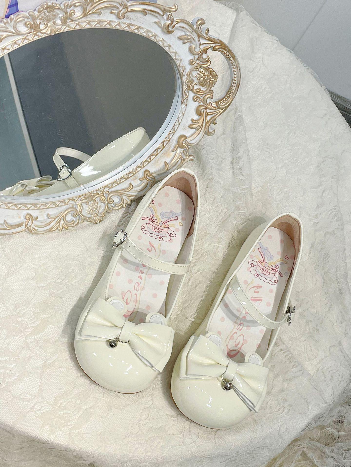 

Лето новый круглый носок низкий каблук бант повседневный студент универсальный повседневный милый модный 40