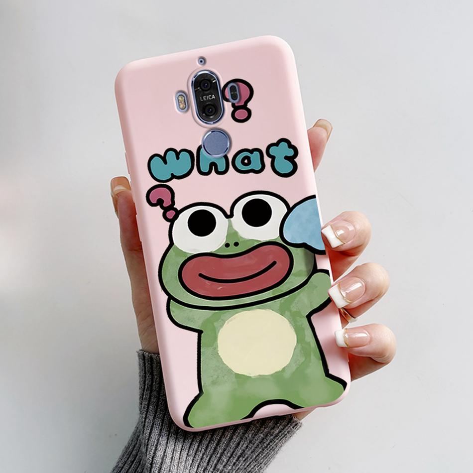Für Huawei Mate 9 Mate9 MHA-L29 MHA-L09 MHA-AL00 Weiche Hülle Niedlicher Bär Cartoon Frosch Bemaltes TPU Handyhülle Schutzhülle Funda