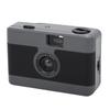 35mm Film Camera Vintage Style Reusable Camera Built In Flash for Travel Photography Black