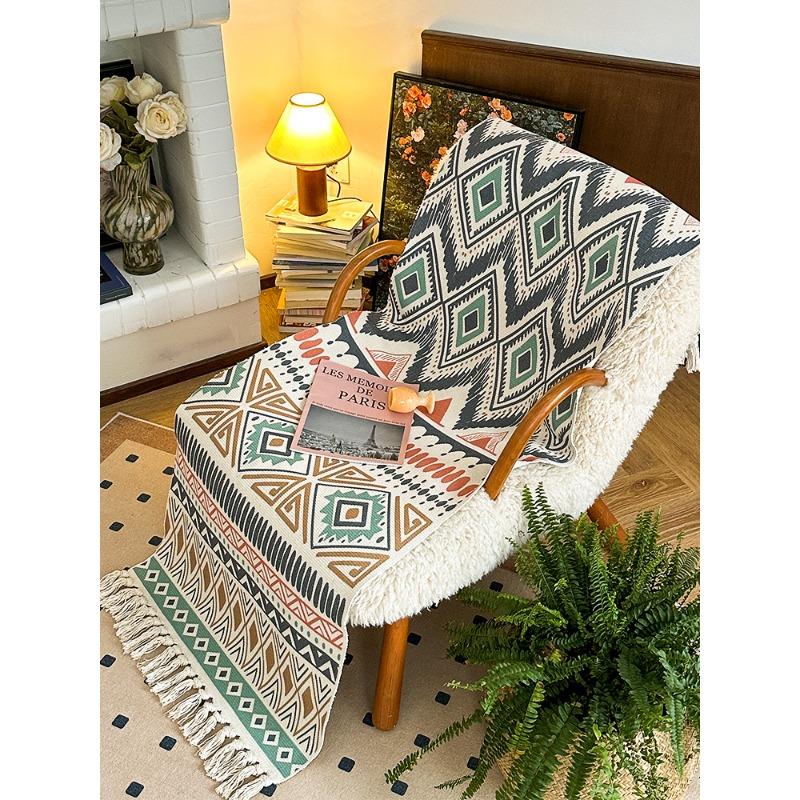 

Чохол для дивана з бавовни та льону в ретро-ностальгічному стилі Тканина для вітальні Four Seasons Універсальне сидіння для дивана 60*130cm