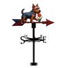 Metal Weather Vane Outdoor Wind Indicator Rustic Style Dog Wind Vane Rooftop Decoration for Shed Garden Yard Decor