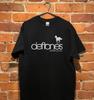 ¡CALIENTE! Camiseta Negra de Algodón Pesado con Logo de Banda Deftones White Pony