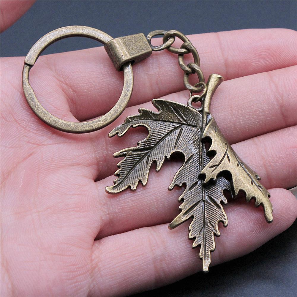 Tree of Life Nature Growth Pendant Antique Bronze Metal Keychain Trendy Gift for Nature Lovers