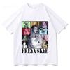 Silent TreatUnisext T Shirt Freya Skye Singer Graphic Oversized Y2k Tee Unisex Women Casual Cotton Harajuku Street Hip Hop Clothes Tee