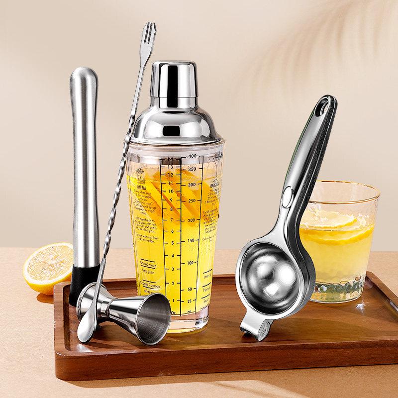 ZISIZ Glass Cocktail Shaker Set
