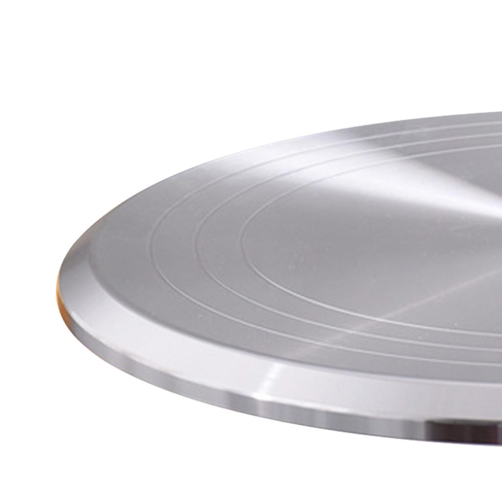 Supporto Girevole per Decorare Torte da 10 Pollici Piatto Girevole Professionale in Lega di Alluminio per Decorazione Torte Casalinga Accessori Bianco