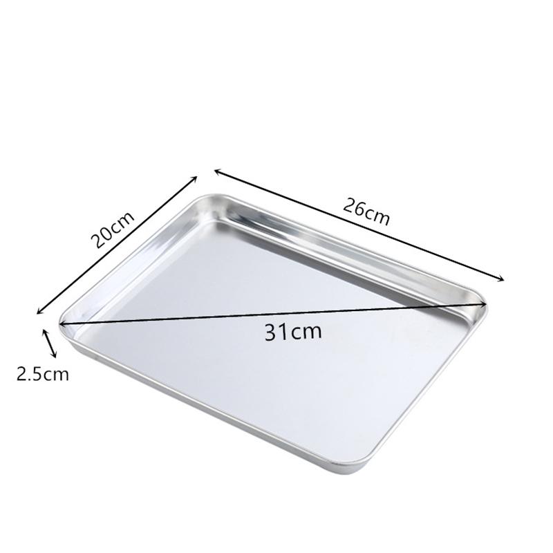 

Подносы для хранения продуктов из нержавеющей стали, прямоугольные, для паровых сосисок, фруктов, воды, хлеба, кухонной выпечки, мелкое блюдо, сервировочная тарелка