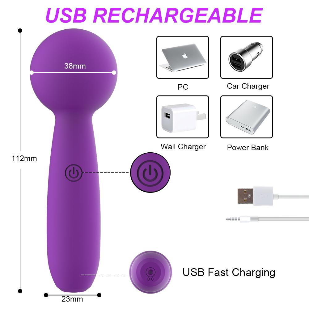 Orgasm AV Stick Vibrators Mini Clitoris Stimulate G-spot Massager Magic Wand Dildo Vibrator Sex Toys for Women Adult Products