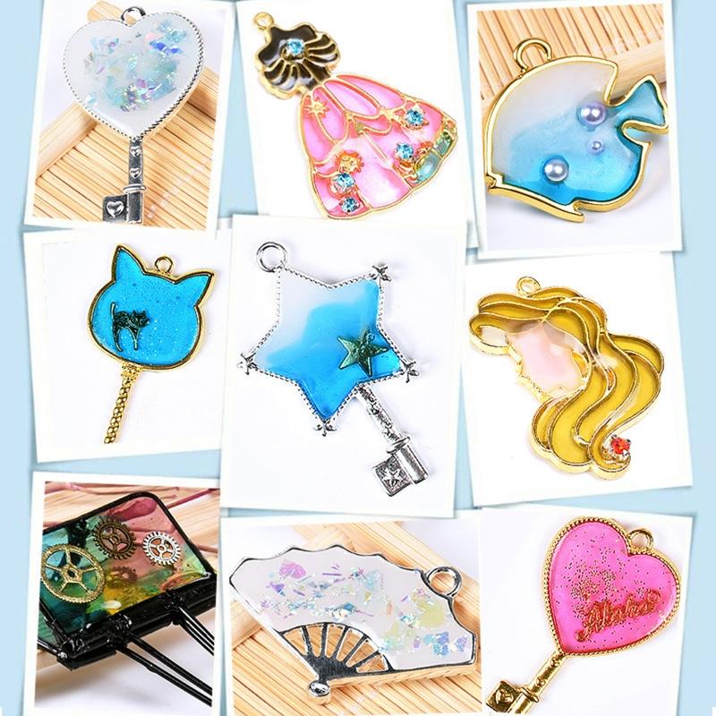 Resin Fillers 24/12 Candy Color Sequins Resin Jewelry Supply Iridescent Glitter Flakes for Resin Mold Jewelry Making