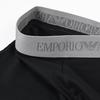 Emporio Armani men's boxer briefs, plain with logo, 3-pack, XL size, black/gray, EM000260 AF20671 MC374, Made in Italy [Parallel Import]