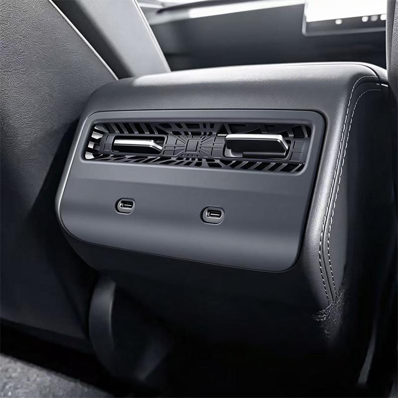 Rear Air Outlet Trim Cover For Tesla Model Y Standard RWD 2026 Anti-block Backseat Air Vent Grille Protection Covers Accessories