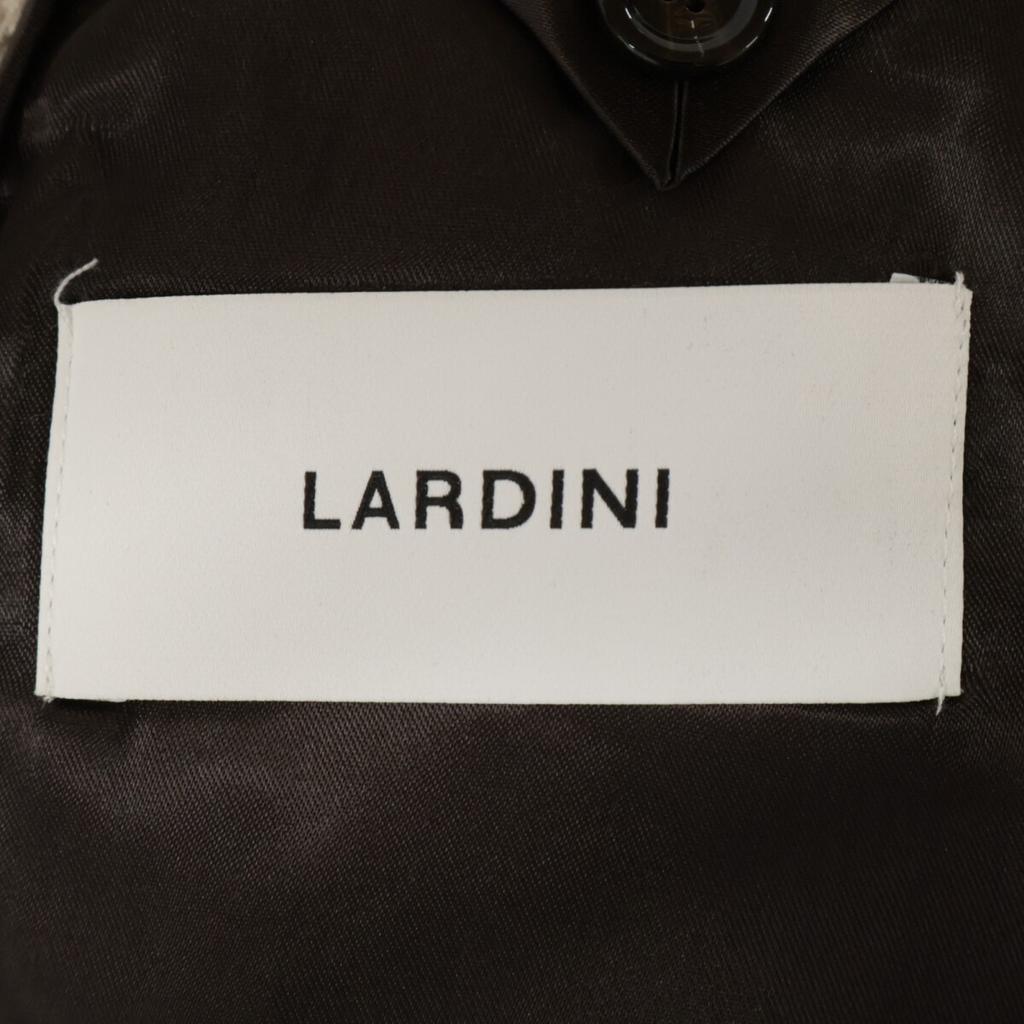 LARDINI JA23027 Brown Houndstooth Double Breasted Chester Coat Coat 42 BrownUsed