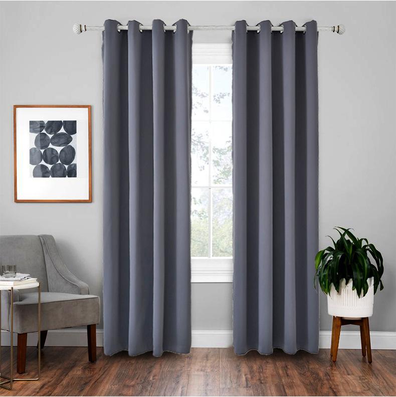 Low Price Drive Dnu High Precision Finished Curtains Blackout Insulation Curtains Solid Color Curtains