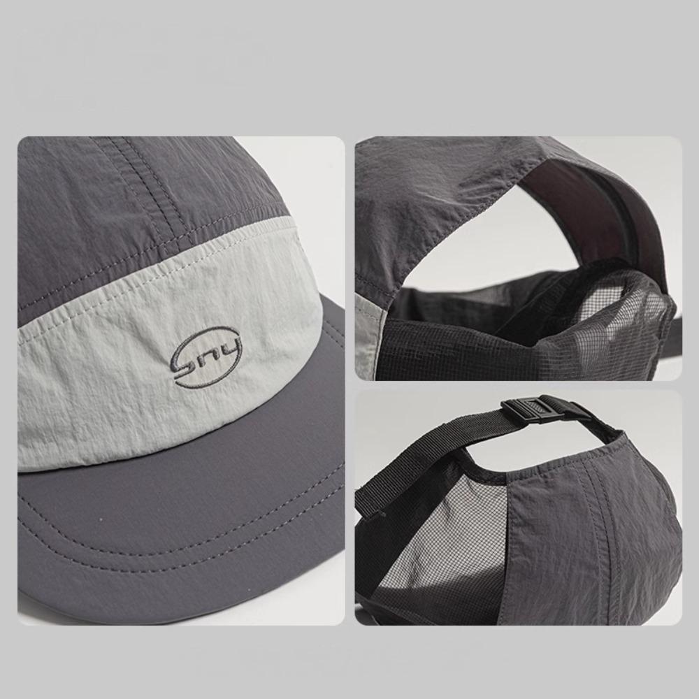Letter Embroidery Baseball Cap - Peaked Hat, Breathable Mesh Quick Drying UV Protection, Simple Lightweight