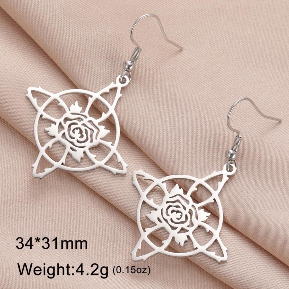 Dawapara Hexenknoten Ohrringe für Damen Irischer Glücksbringer Ohrhänger Edelstahl Schmuck Geburtstag Valentinstag