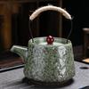 Teapot Ceramic Stone Ceramic Beam Lifting Pot Household Retro Japanese Kung Fu Tea Set Single Pot Handmade Teapot