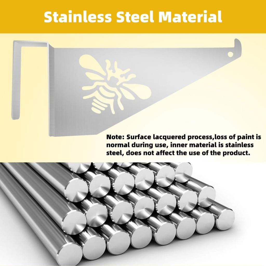 Stainless Steel Beehive Inspection Bracket Yellow Beehive Frame Holder Foldable Bee Hive Frame Grip Beekeeping Tool 2/4/10/20Pcs
