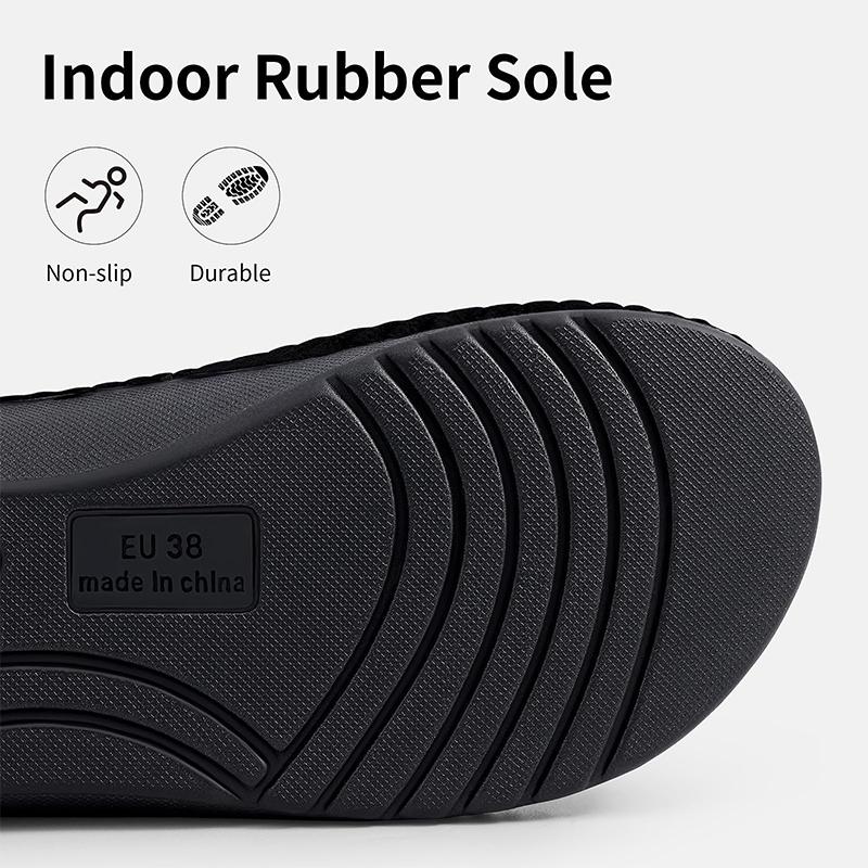 Fashion Kidmi Women Slippers Corduroy Bedroom Shoes with Arch Support Velcro Adjustable Women's Cotton Slippers House Slippers for Women