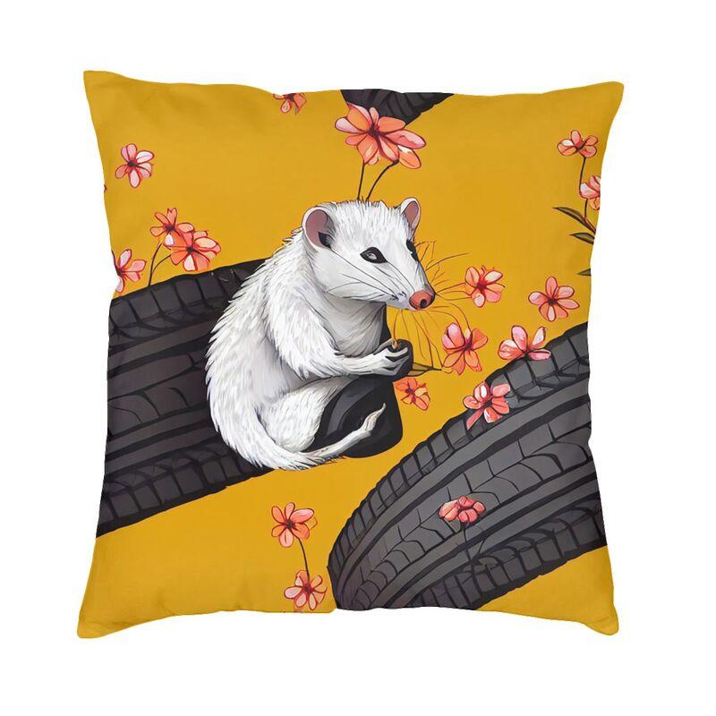 The Hungry Opossum Cushion Cover Two Side Printing Animal Pet Throw Pillow Case For Living Room Cool Pillowcase Home Decor