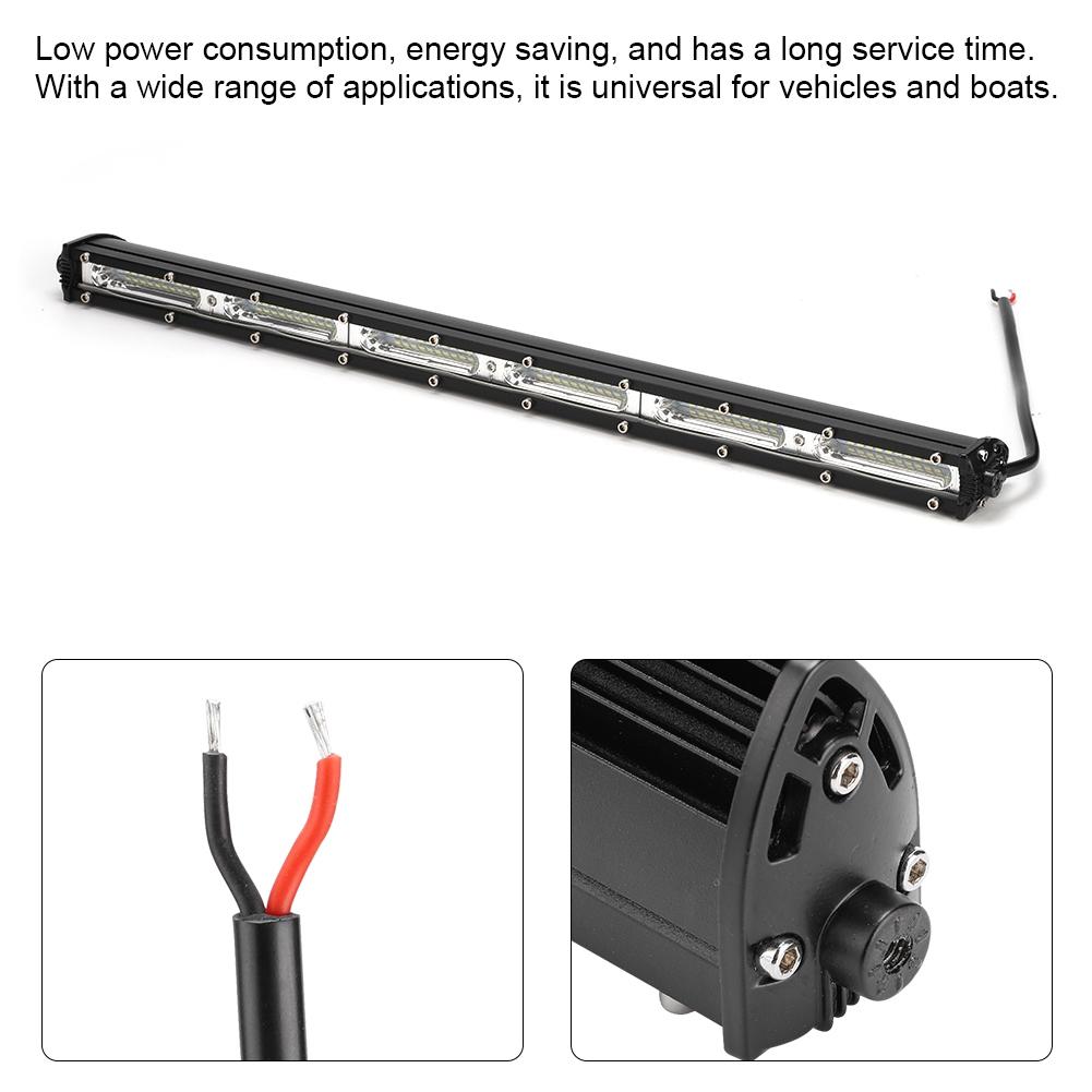 180W Universal Car Boat Modified 60LED Work Lamp Bar Driving Light Accessory