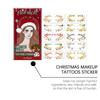 Christmas Face Stickers Christmas Facial Tattoos Showcase the Christmas Atmosphere Easy and Fun Decoration 10pcs