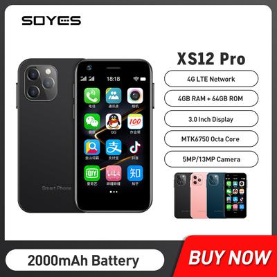 SOYES XS12 Android 10.0 Smartphone 2GB RAM 16GB ROM WIFI Bluetooth Hotspot GPS Mini 4G Handy