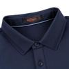 Qipai Men's Jacquard Breathable Anti-Bacterial Short-Sleeve Polo Shirt