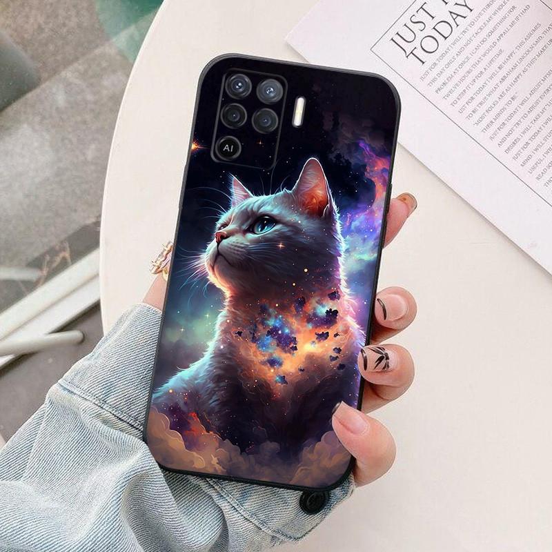 For Oppo Reno5 Lite Phone Case Astronaut Silicone Camera Protection Back Cover For Oppo Reno5 Z Reno 5 F Z Lite 5F 5Z Funda Cute