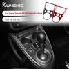 Echte Weiche Kohlefaser Auto Schaltknauf Panel Rahmen Verkleidung Aufkleber für Mercedes Benz Smart 453 Fortwo/forfour 2016 2017 2018
