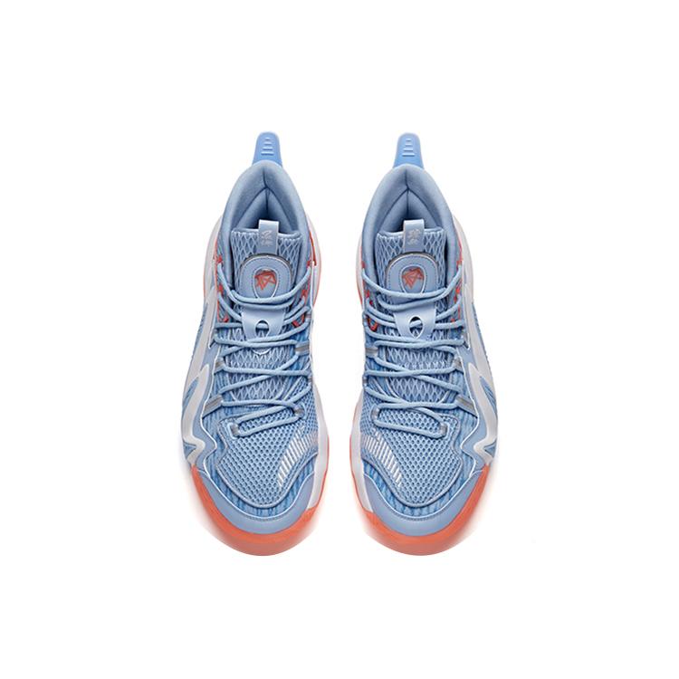 New Anta Berserk 2 Cushioning, Slip Resistant, And Abrasion Resistant High Top Basketball Shoes Dazzling Blue 112031601S-3
