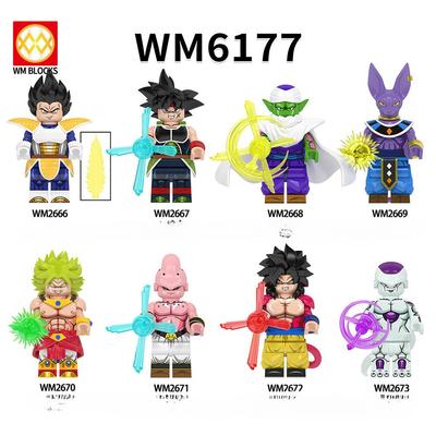 WM6177 Japán kaland TV-műsorok Mini építőkockák téglák labdákkal Akciófigurák Oktatójátékok gyerekeknek Ajándékok