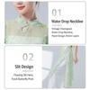 Butterfly Classical Dance Top Cheongsam Neck Dance Mesh Top Fashion Gauze Mesh Shirt  Women