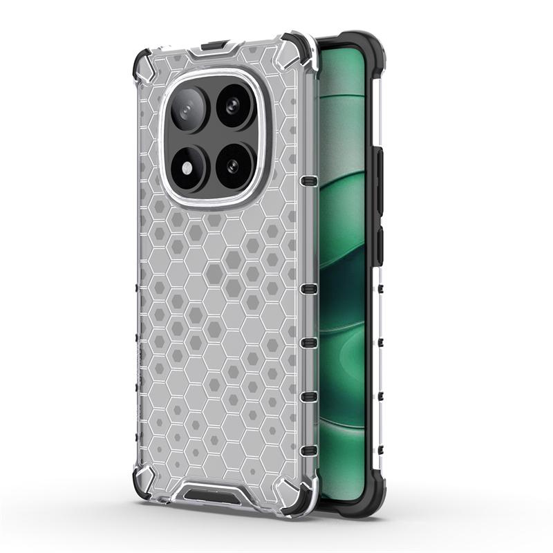 Shockproof Transparent Case For Xiaomi Poco X7 Anti-knock Honeycomb Armor Full Back Case For Poco X7 Case Cover For Poco X7 5G