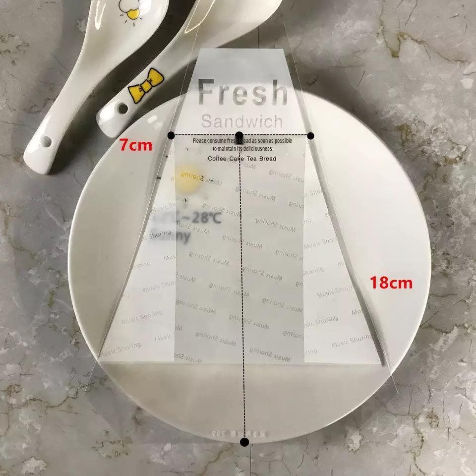 Disposable Transparent Easy-Tear Sandwich and Bread Packaging Bag