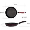 Tafuco Frying Pan, 28cm, Berry's Diamond Marble Coat, Induction Compatible, F-7173, Black