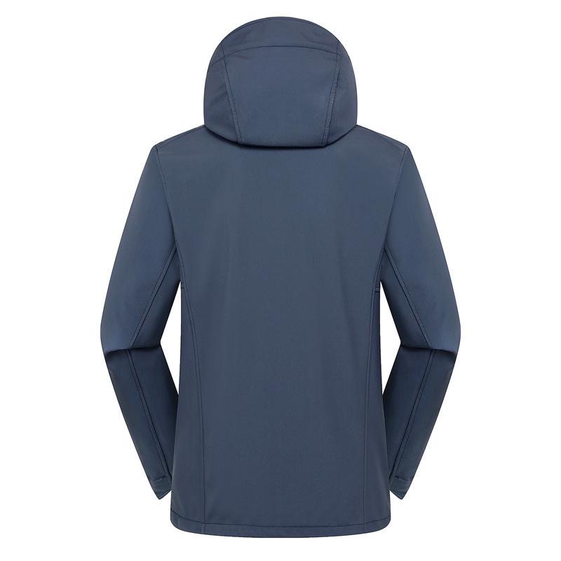 Little Bird's Men's Soft Shell Jacket with Velvet Lining - Autumn/Winter Windproof Waterproof Hiking Coat