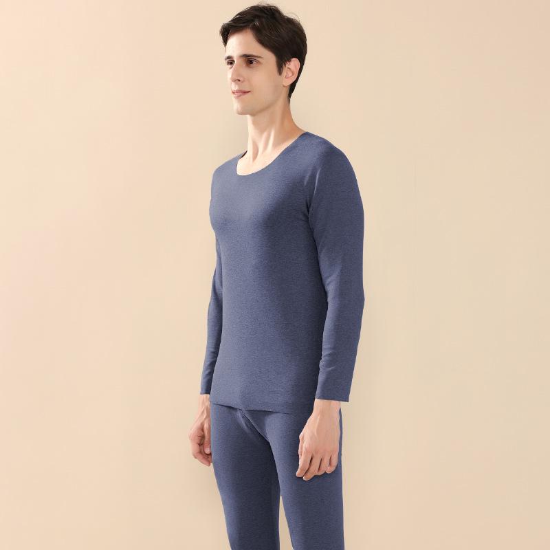 2025 New Autumn/Winter Wool Silk Warm Underwear Set for Couples - Women's and Men's Base Layer Pants