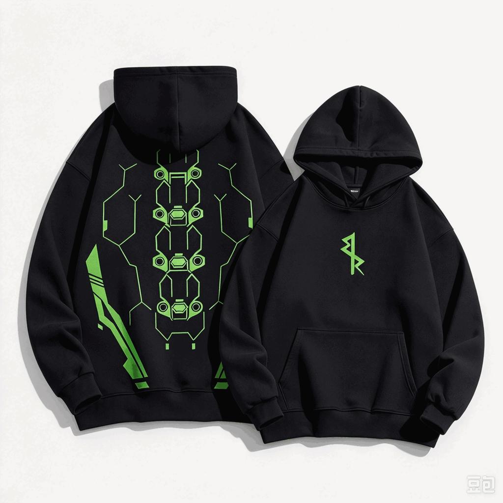 Cyberpunk Edgerunners Grafické Mikiny Podzim Zima Pánské Manga Vintage Oversized Unisex Streetwear Trendy Sportovní Grafika Y2k Krátký Rukáv Klasický