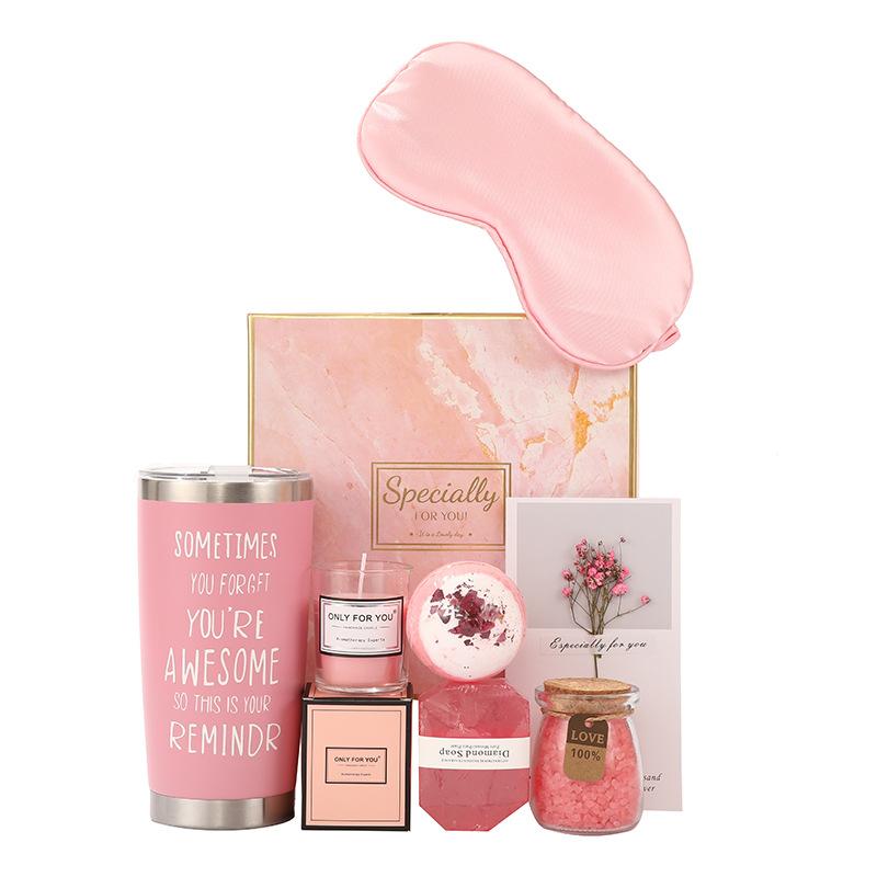 Guests New Custom Birthday Gift Wedding Favor Pink Spa Christmas Gift Set Valentines Day Gifts for Women