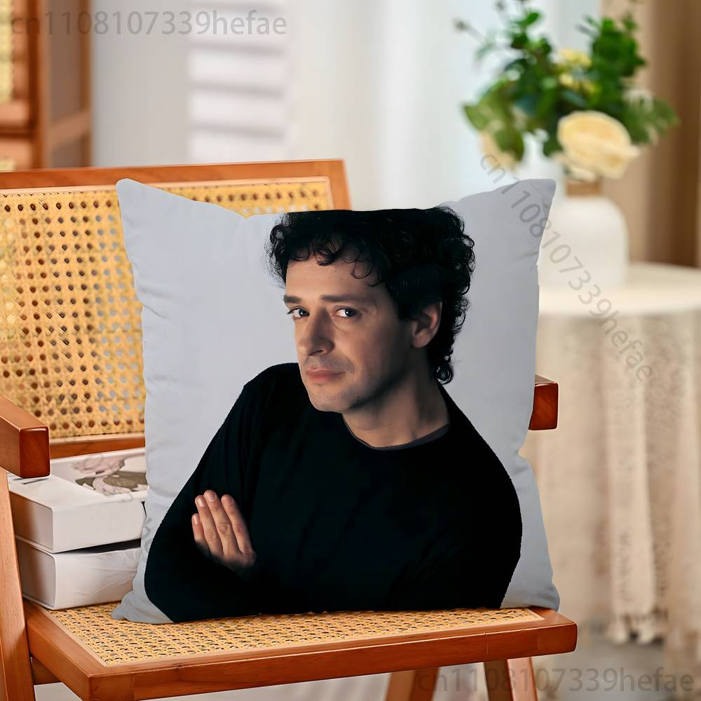 Singer Gustavo CCerati Funny Pillow Case Antidustmite Pillowcase Invisible Zipper Silky Short Plush Sofa Cushion Cover