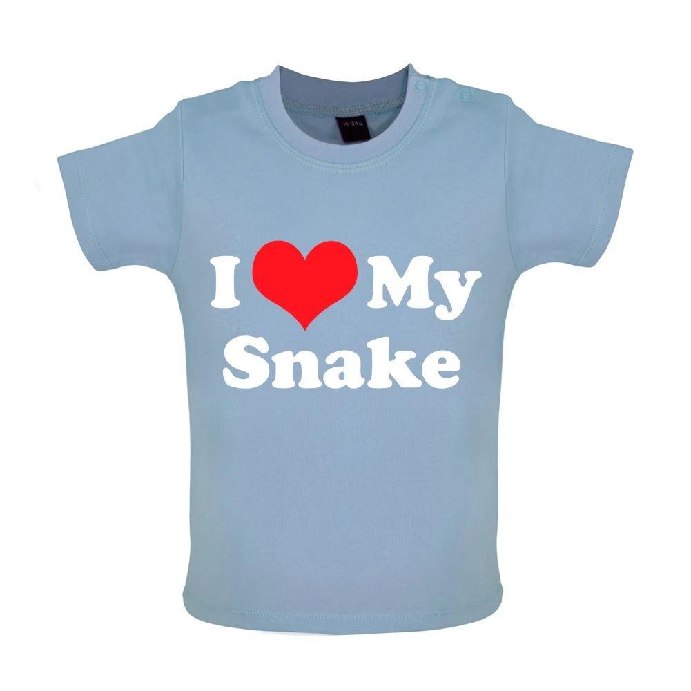 I Love My Snake - Baby T-Shirt / Babygrow - Snakes Pet Pets Python Reptile Owner 160