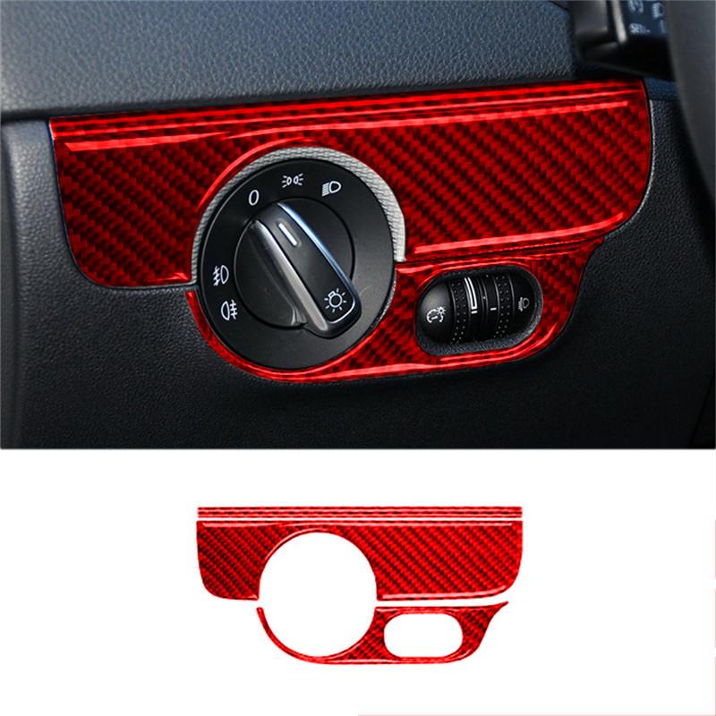 For Volkswagen Jetta 2011 2012 2013 2014 ABS Carbon Fiber Car Center Control Interior Decoration Sticker Car Accessories