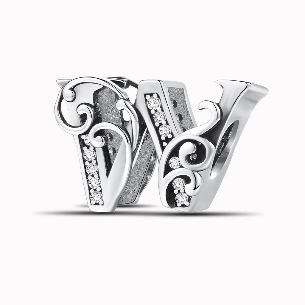 Kupfer Englische Buchstaben Anhänger Perlen Passen Original Pan DIY Armbänder Machen Geschenk Von Hoher Qualität Feiner Schmuck