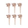 6Pcs Dragon Head Guitar Bridge Pins Replacement String Pegs Guitar String Studs for Acoustics Folk Guitar Ukuleles