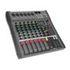 Audiomixer, 6-Kanal-Streaming-Mischpult, Soundkarte für DJ-Studio, AC100~240V mit Bluetooth