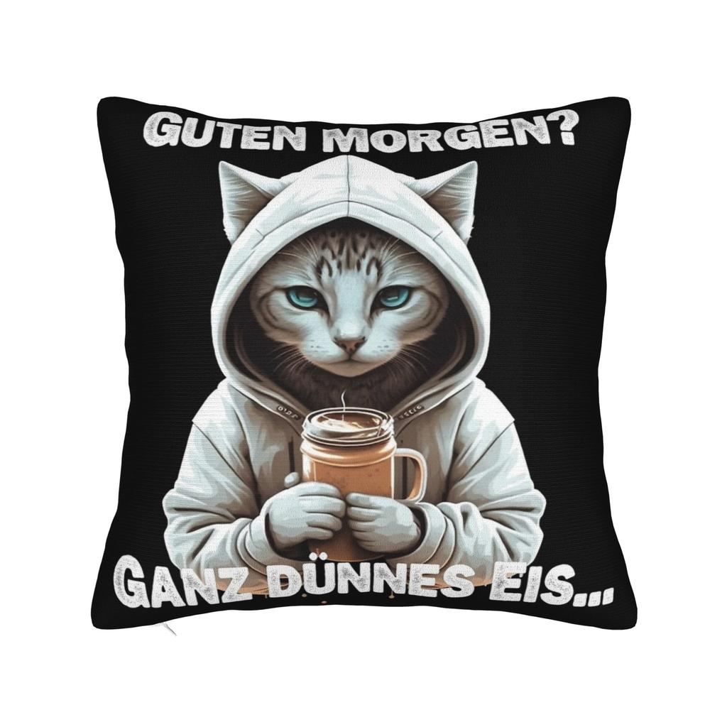 Guten Morgen Ganz Dnnes Eis Pillow Cover Accessories Printing Cushion Cover Decorative Pillow Case Cover Sofa Multiple Sizes