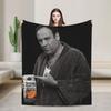The Sopranos Tony Soprano Some Pulp Mafia Blanket Soft Plush Throw Blanket For Couch Chair Bed Flannel Bedspread Bed Cover