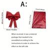 XL Red EVA Bow Decor. For Christmas, weddings, birthdays. Featherless, versatile, perfect gift. Shop now!